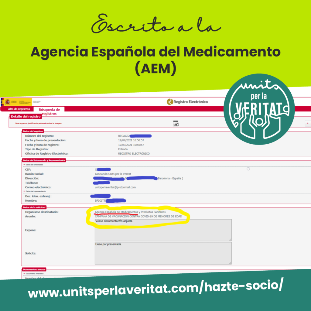 Escrito a la AEM