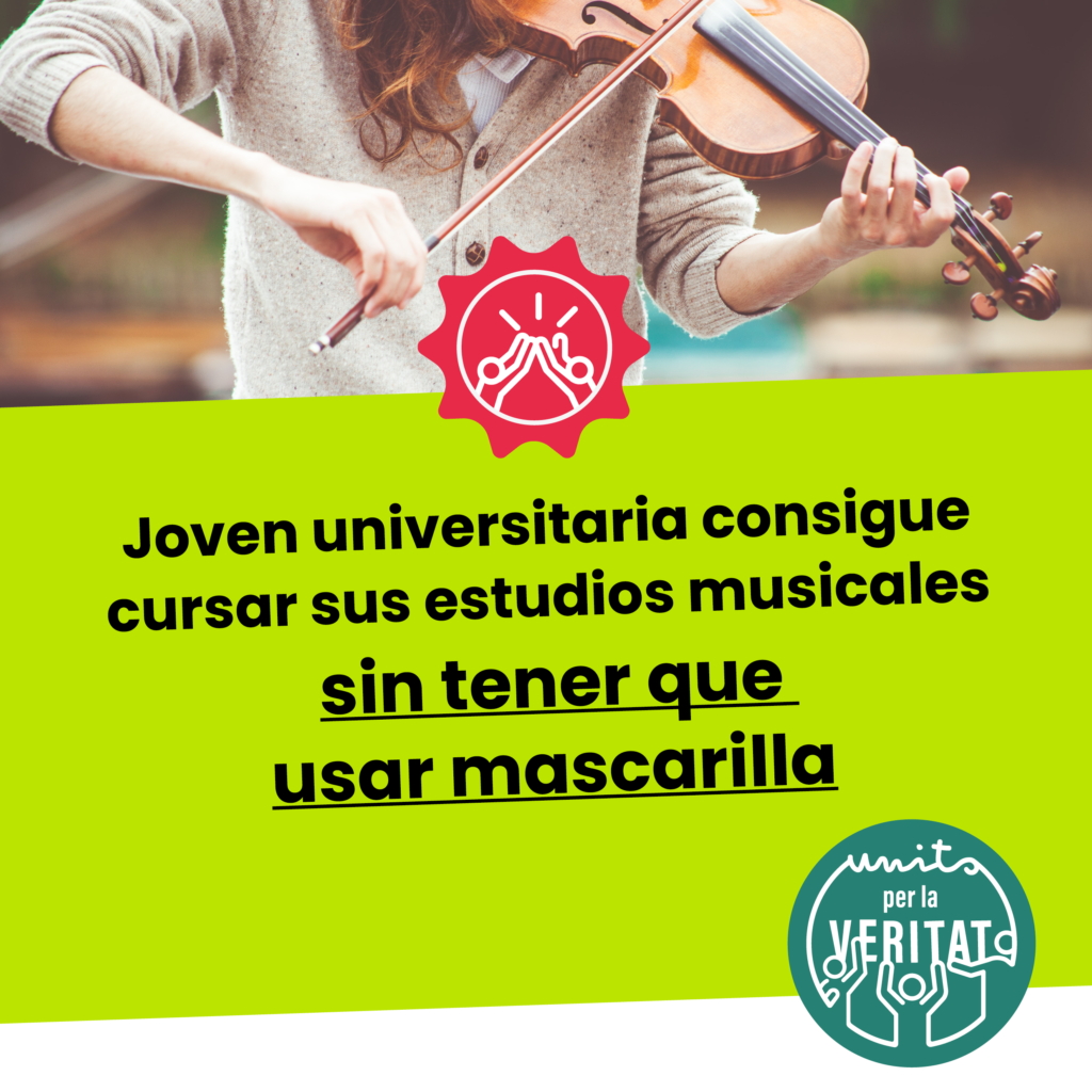 Joven va a la universidad sin mascarilla